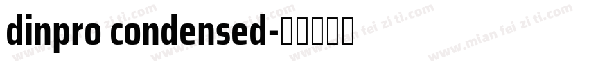 dinpro condensed字体转换